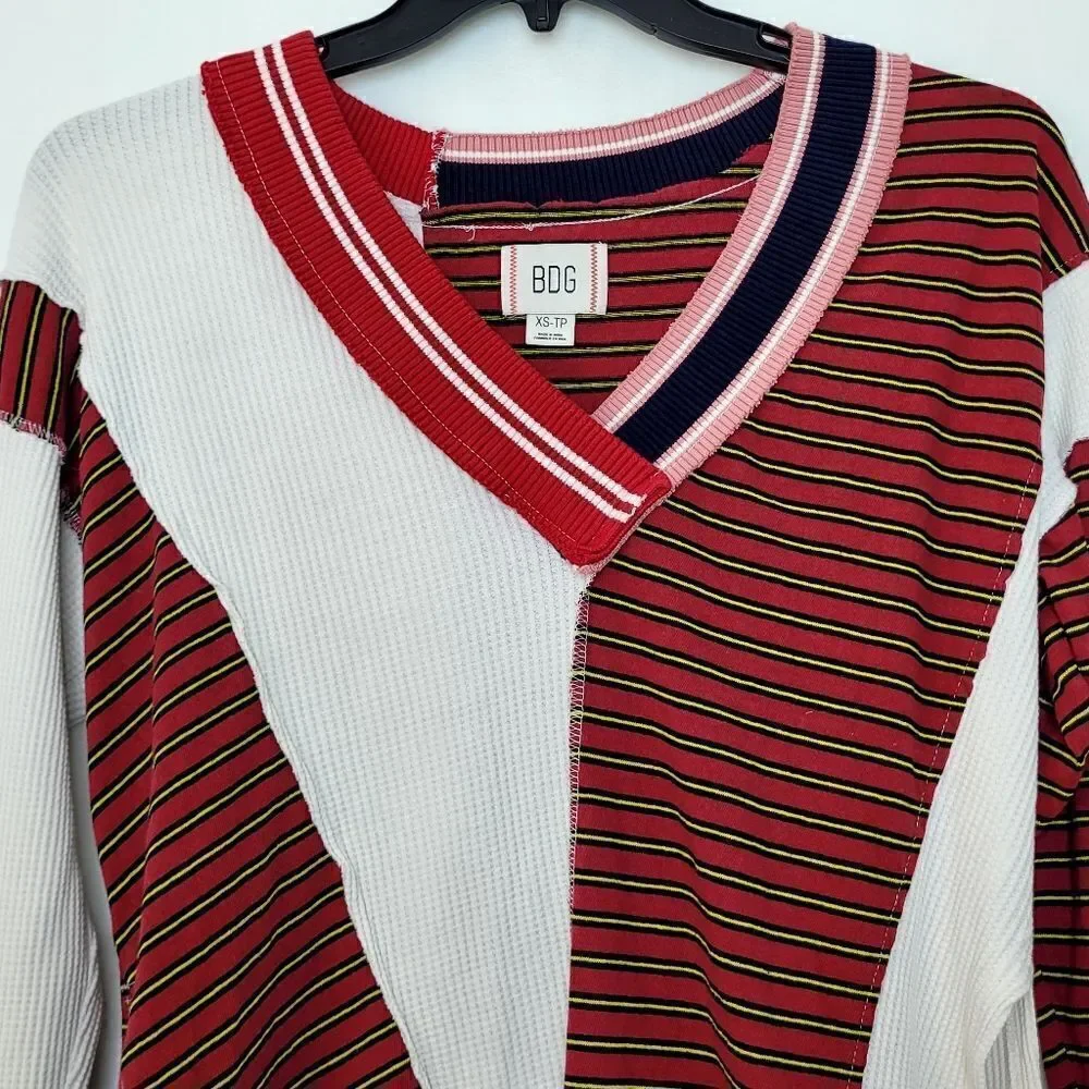 BDG Urban Outfitters Frazer‎ Spliced Slouchy Sweater Size XS